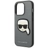 Karl Lagerfeld KLHCP14XSAPKHG iPhone 14 Pro Max 6,7 srebrny/silver hardcase Saffiano Karl`s Head Patch
